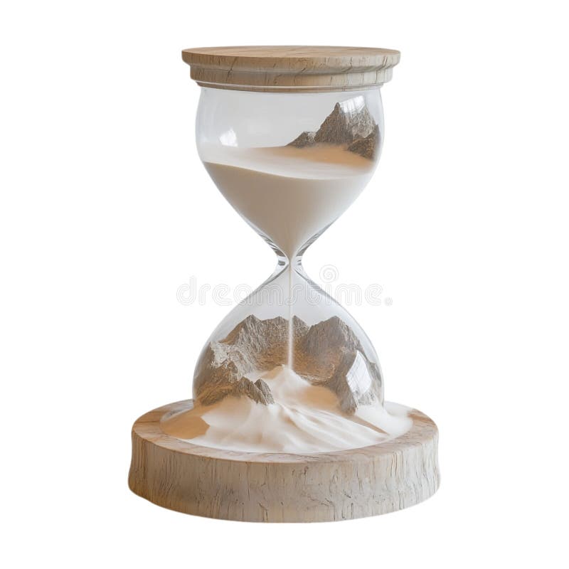 Przezroczysty lub PNG obraz Vintage Hourglass royalty ilustracja