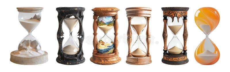 Przezroczysty lub PNG obraz z Vintage Hourglass Pack ilustracji