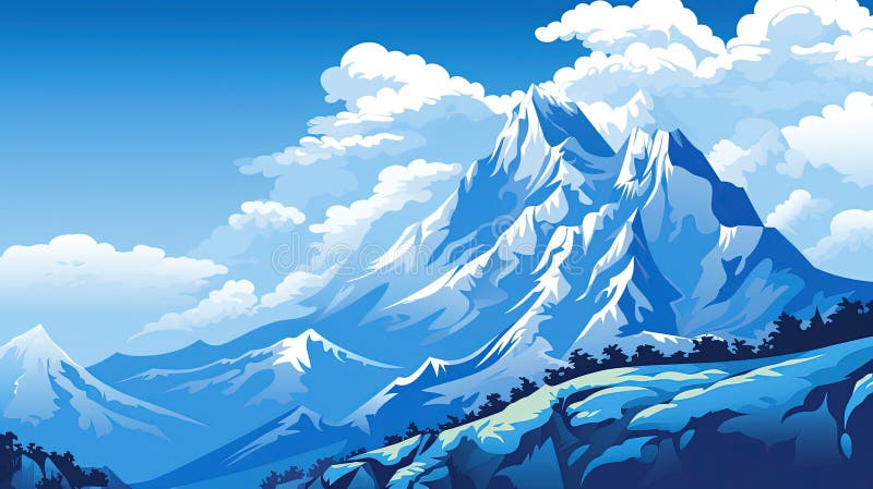 Przygoda na szczycie majestatycznym ilustracji