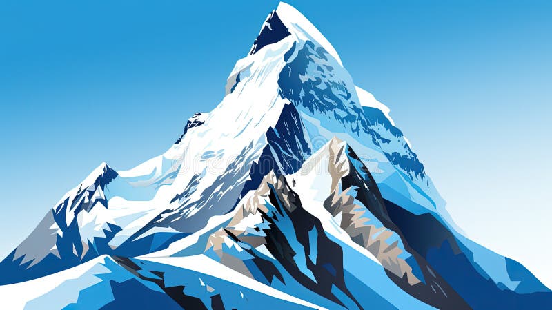 Przygoda na szczycie majestatycznym ilustracja wektor