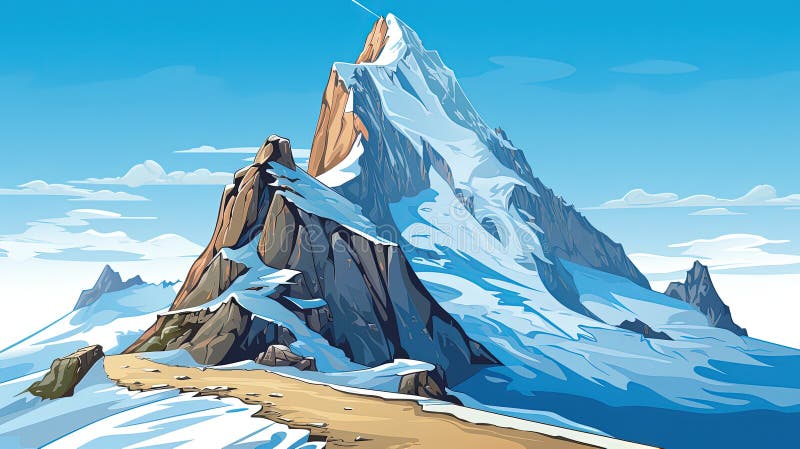 Przygoda na szczycie majestatycznym ilustracji