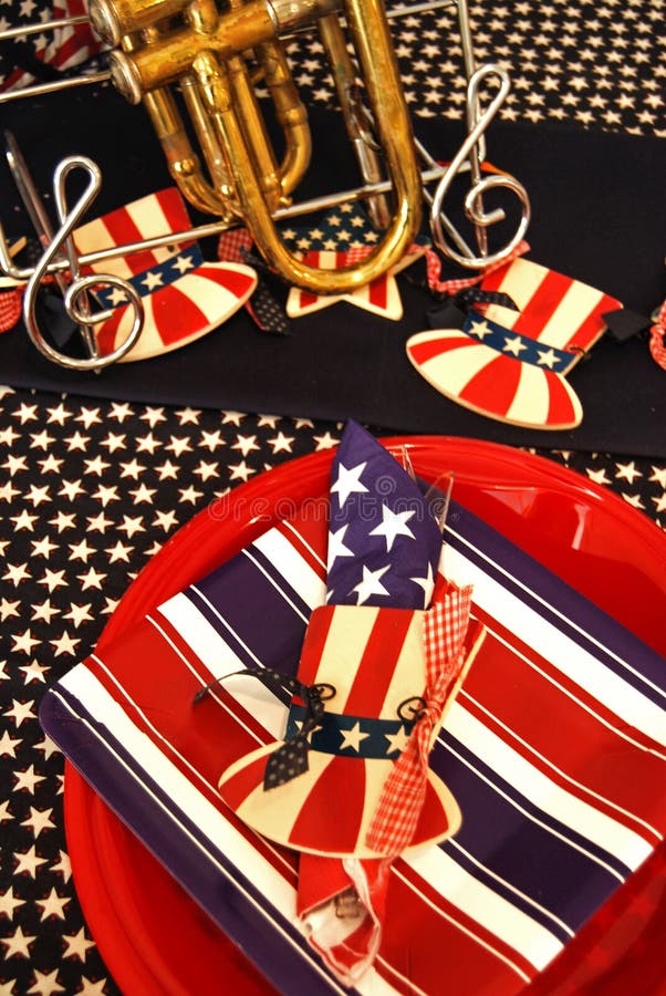 Political and patriotic theme for a dinner party. Political and patriotic theme for a dinner party.