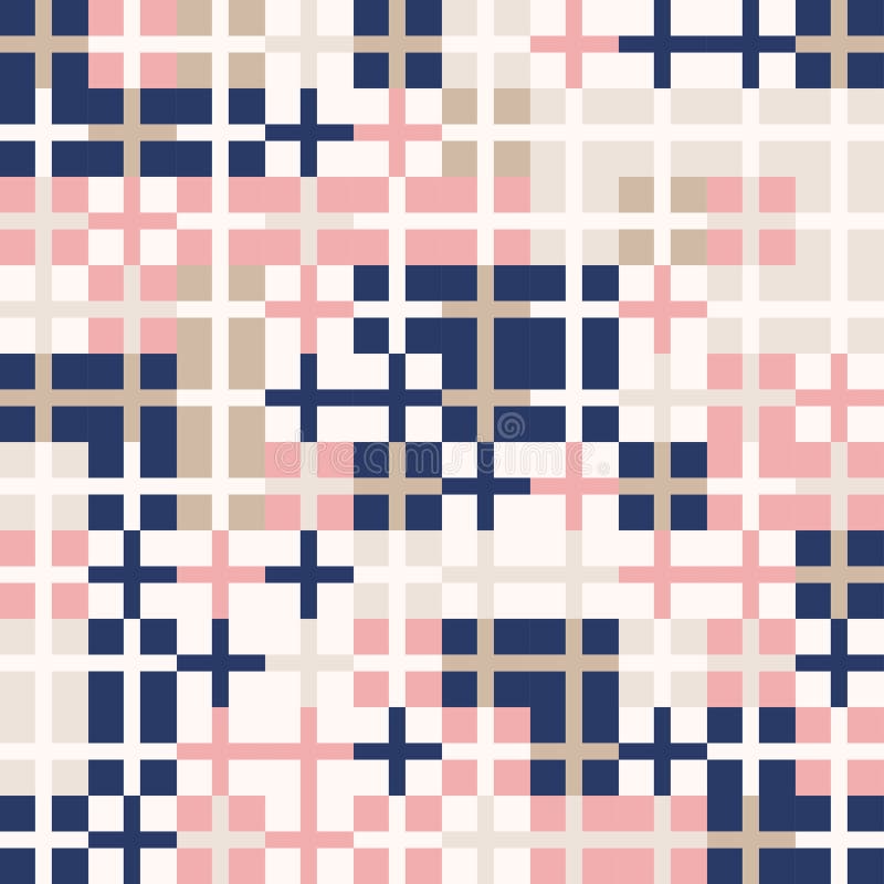 Przypadkowy barwiony abstrakcjonistyczny geometryczny krzyżujący kwadrat mozaiki wzoru tło royalty ilustracja Przypadkowy barwiony abstrakcjonistyczny geometryczny krzyżujący kwadrat mozaiki wzoru tło royalty ilustracja