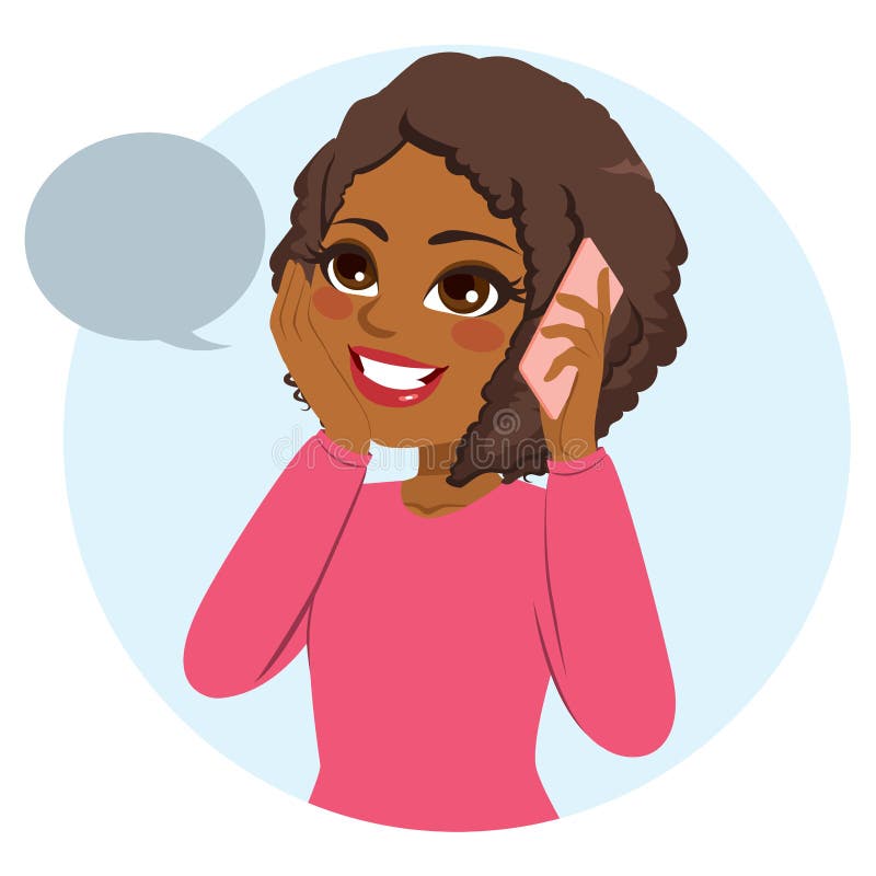 Przypadkowy kobieta telefon ilustracji Przypadkowy kobieta telefon ilustracji