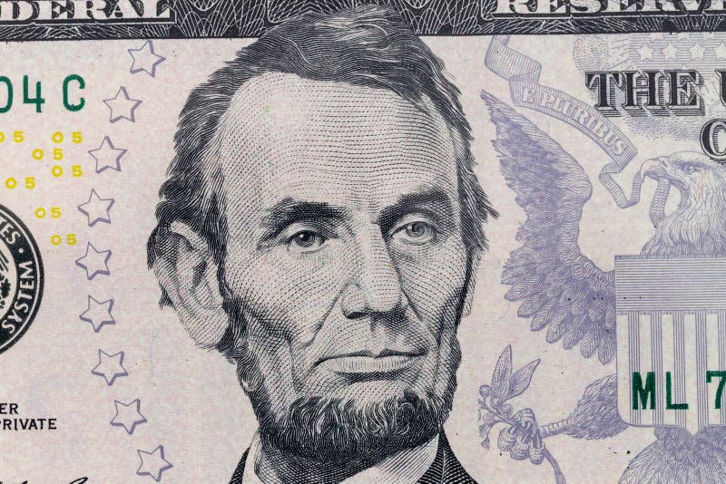 Präsident Lincoln auf dem FünfdollarscheinMakrofoto Währungsdetail der Vereinigten Staaten von Amerika stockfoto Präsident Lincoln auf dem FünfdollarscheinMakrofoto Währungsdetail der Vereinigten Staaten von Amerika stockfoto