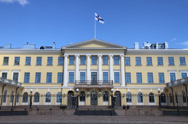 Präsidentenpalast von Finnland, Helsinki stockfotografie Präsidentenpalast von Finnland, Helsinki stockfotografie