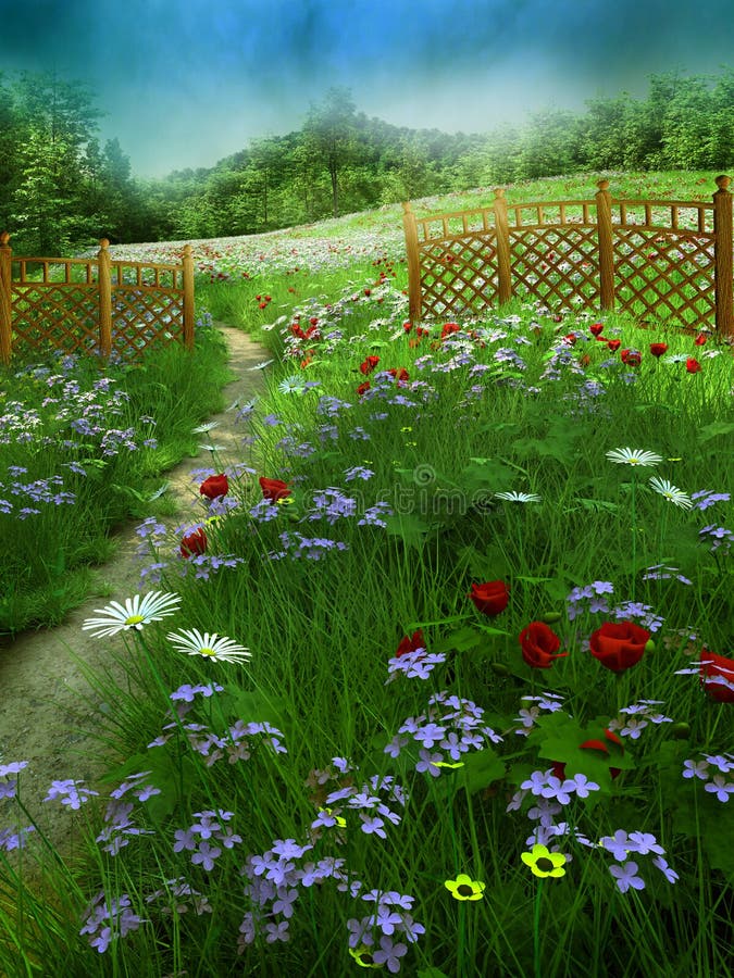 Pré 2 d'été illustration libre de droits Pré 2 d'été illustration libre de droits