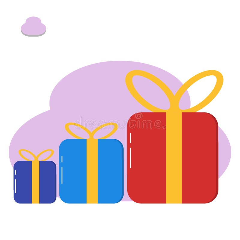 Présent de boîte-cadeau, illustration de surprise - vecteur illustration libre de droits Présent de boîte-cadeau, illustration de surprise - vecteur illustration libre de droits