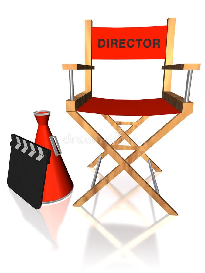 Présidence rouge de directeur illustration stock Présidence rouge de directeur illustration stock