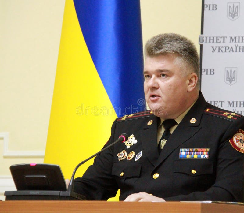 Président du service des urgences d'état de l'Ukraine images stock Président du service des urgences d'état de l'Ukraine images stock