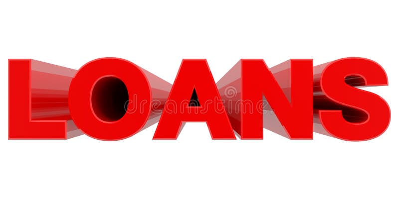 LOANS word on white background 3d rendering. LOANS word on white background 3d rendering.