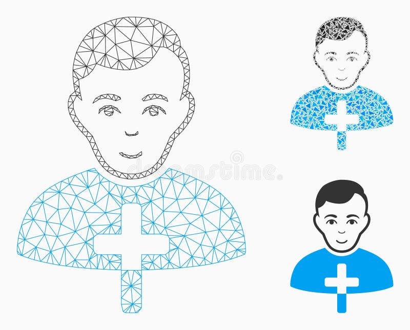 Prêtre orthodoxe Vector Mesh Network Model et icône de mosaïque de triangle illustration de vecteur Prêtre orthodoxe Vector Mesh Network Model et icône de mosaïque de triangle illustration de vecteur