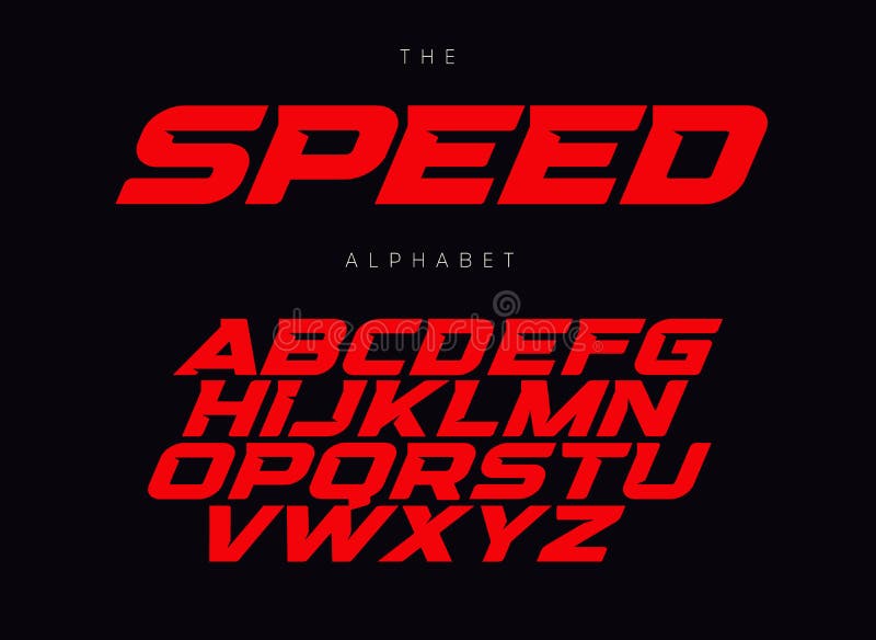 Speed letters set. Red race font. Italic bold racing style vector latin alphabet. Fonts for event, promo, logo, banner, monogram and poster. Typeset design. Speed letters set. Red race font. Italic bold racing style vector latin alphabet. Fonts for event, promo, logo, banner, monogram and poster. Typeset design