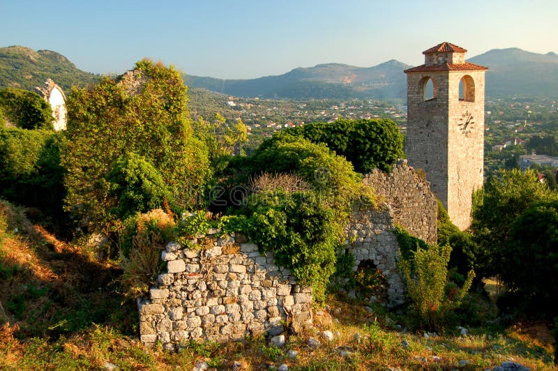 prętowy Montenegro rujnuje stari zdjęcie stock prętowy Montenegro rujnuje stari zdjęcie stock