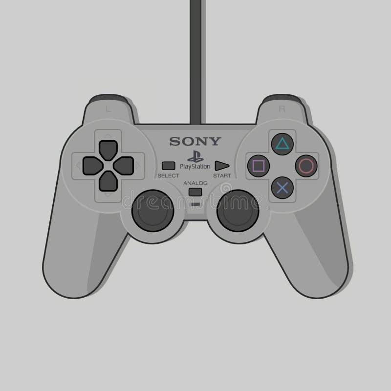 playstation 1 controller drawing