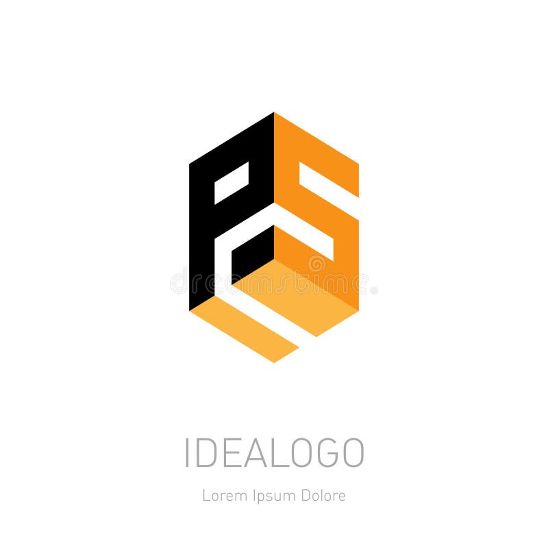 P and S - Initials or Logo. PS - Monogram or Logotype for a Tech Startup.  P5 - Design Element or Icon Stock Vector - Illustration of element,  fashion: 182462197