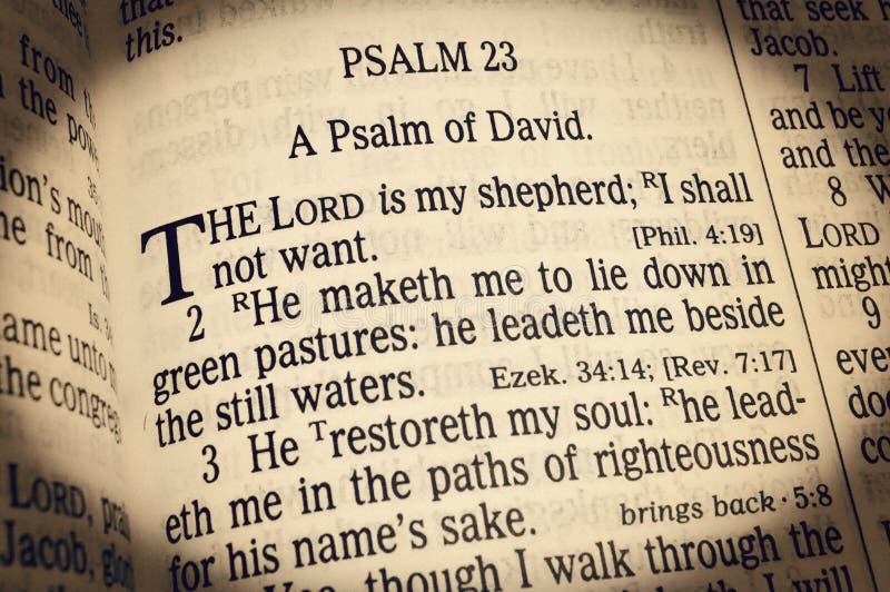 SALMO 23 EM INGLÊS - PSALM 23 