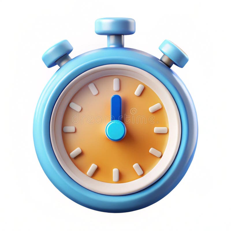 Psd 3d Rendering Fast Time Icon isoliert lizenzfreie abbildung
