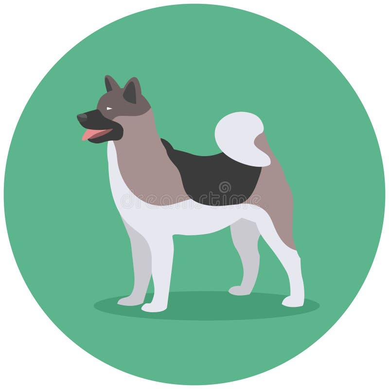 Psi trakenu Akita inu ilustracja wektor Psi trakenu Akita inu ilustracja wektor