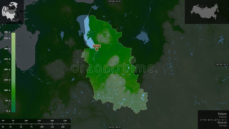 Pskov Map Russia Oblast Country Shape Stock Vector Illustration Of Area Design 186702908