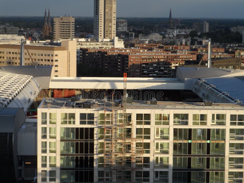 PSV Stadium View from Hartje Eindhoven Stock Image Image of brabant