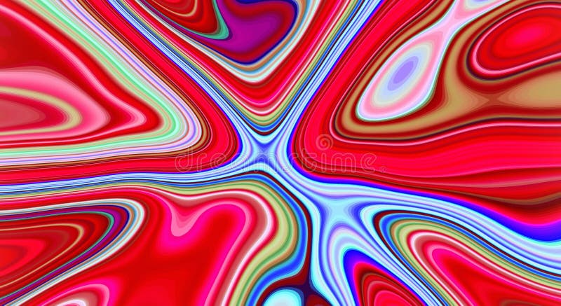 Psychedelic Abstract Pattern and Hypnotic Background for Trend Art