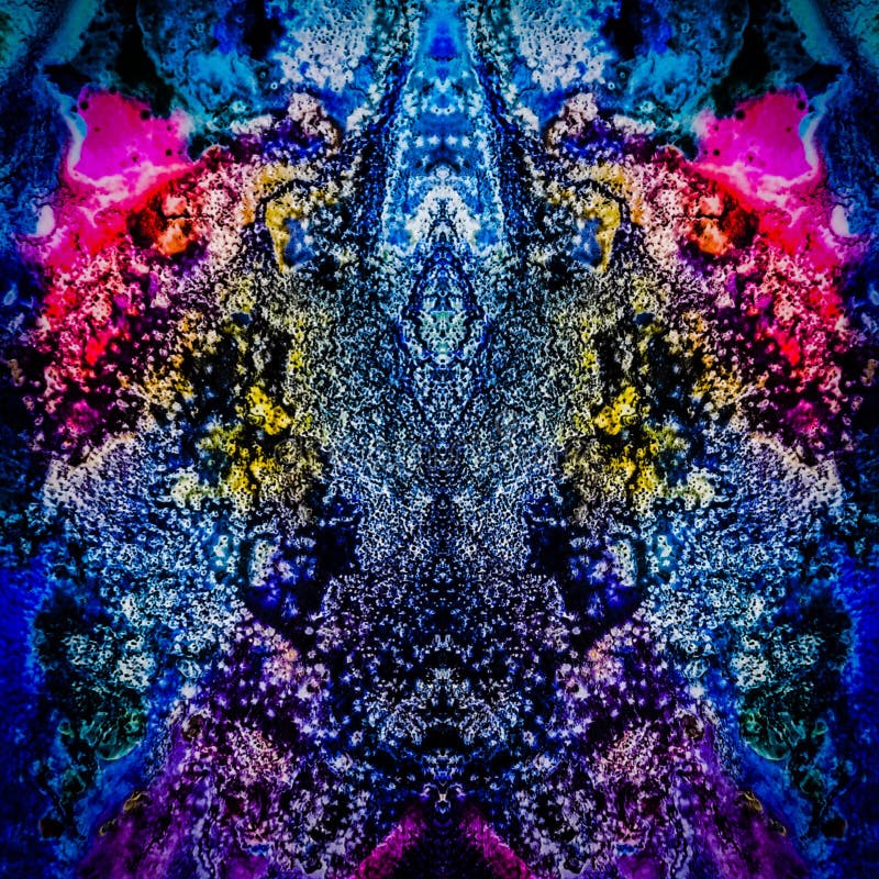 Psychedelic Artwork Trippy Art Modern Drawing Stock Illustration