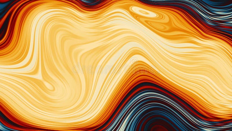 Psychedelic background with curved light beams. 3d rendering loop animation HD stock illustration