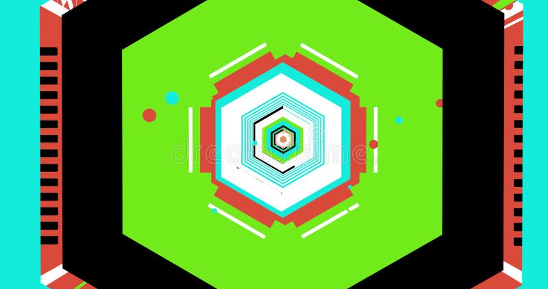 A psychedelic background which is made by geometric figures. royalty free illustration