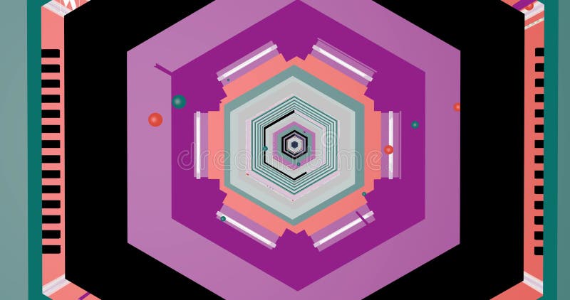 A psychedelic background which is made by geometric figures. royalty free illustration