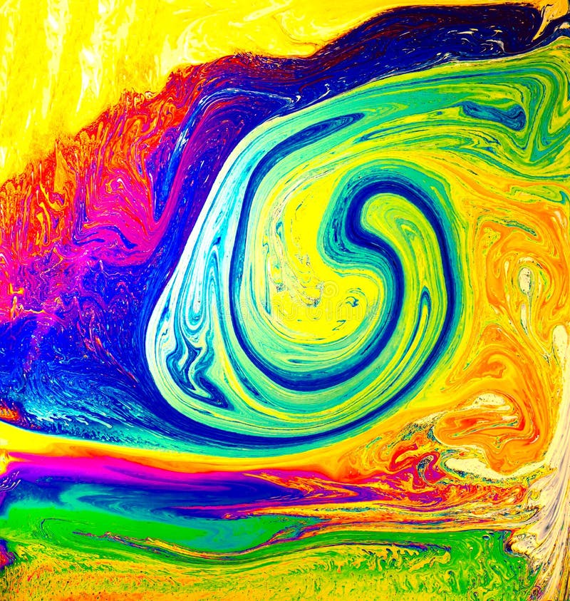 Psychedelic bakgrund Universum av blommor Begreppskonstdesign Mångfärgad bakgrund, abstrakt modell