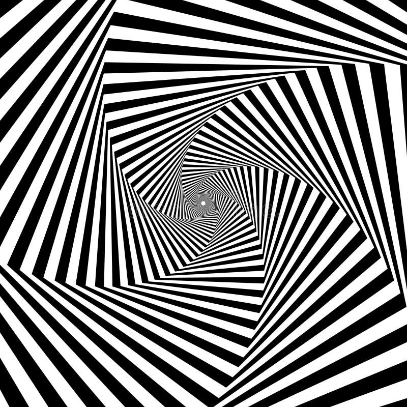 Psychedelic Hypnotic Spiral Stock Illustration - Illustration of curve ...