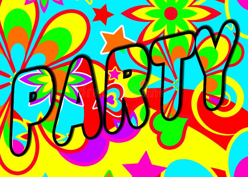 psychedelic titelraddeltagare royaltyfri illustrationer psychedelic titelraddeltagare royaltyfri illustrationer