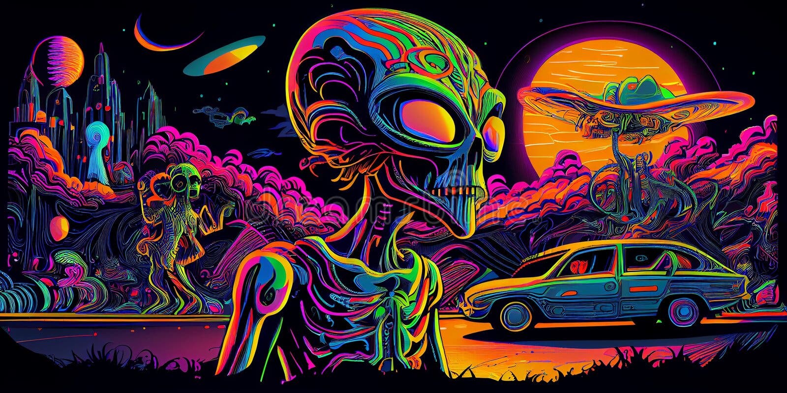 Rick and Morty Trippy Spaceship Wallpapers - Top Free Rick and