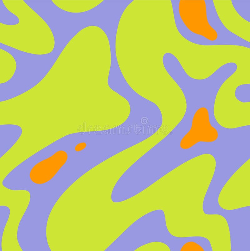 Model fără sudură de trippy y2k psihedelic din 1970 cu undă groovică. fundal modern, naiv, retro 70 anii, trendy. minimalist stock illustration