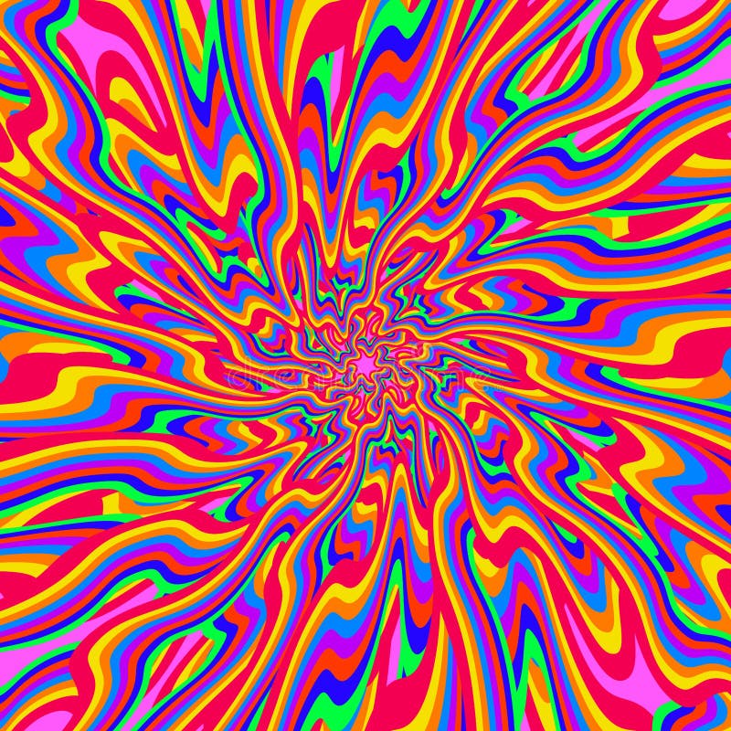 Psychedelische Unendlichkeit stock abbildung