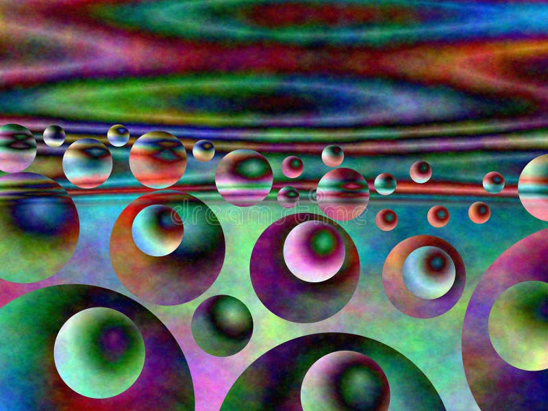 Psychedelic background with some planets. Computer generated. Some of them seems like jupiter. Psychedelic background with some planets. Computer generated. Some of them seems like jupiter...