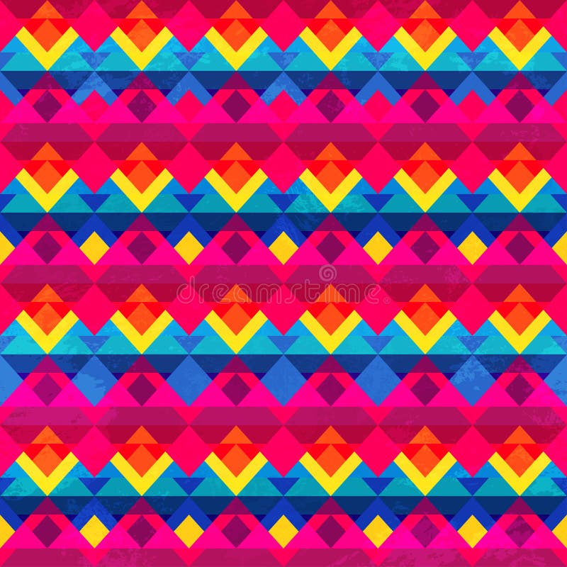 Psychodelicznego trójboka bezszwowy wzór ilustracja wektor Psychodelicznego trójboka bezszwowy wzór ilustracja wektor