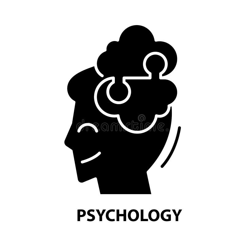 Psychology Symbol Design Isolated on White Stock Illustration