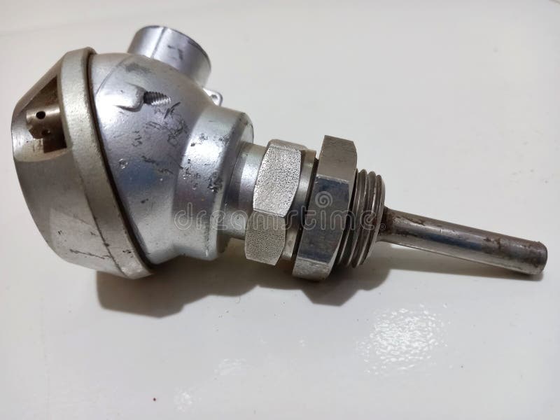PT100 Model Temperature Sensor Components are Used in Heavy Mining Equipment Trucks Stock Image