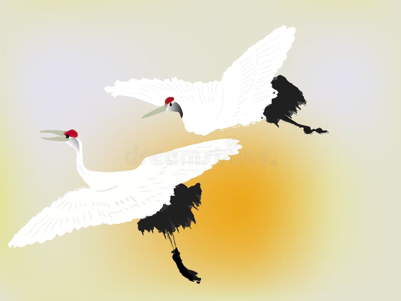 ptaka żuraw ilustracja wektor ptaka żuraw ilustracja wektor