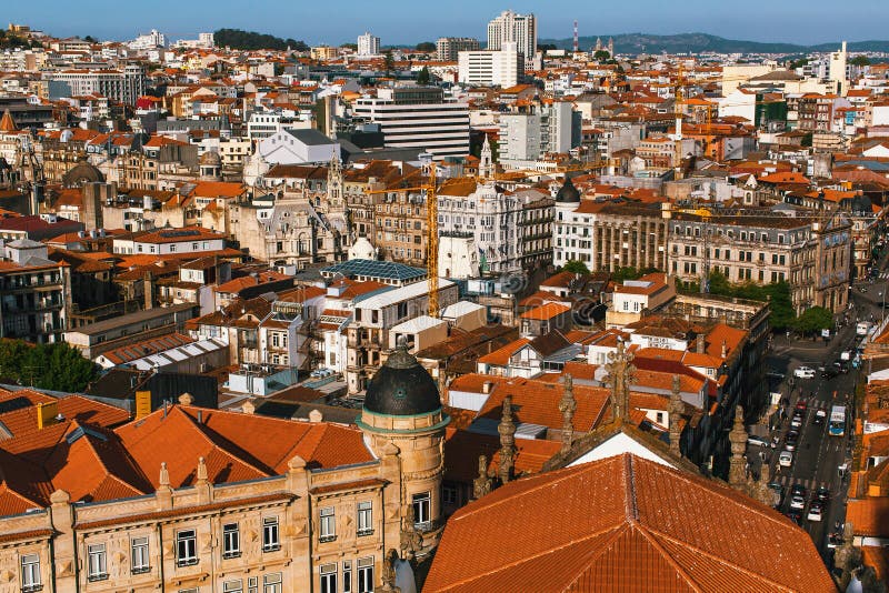 Ptasi ` oka widok Porto, Portugalia Natura zdjęcie stock Ptasi ` oka widok Porto, Portugalia Natura zdjęcie stock