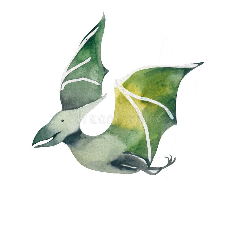 Watercolor Pterodactyl PNG – Sweet Whimsy Co