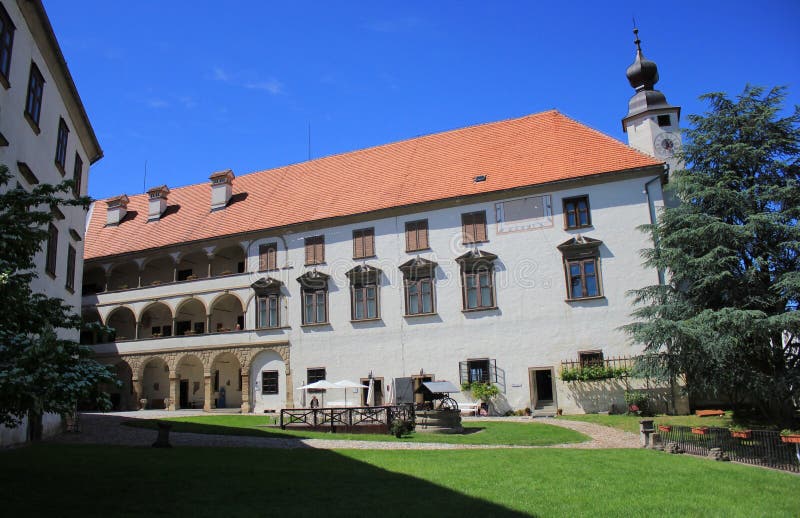 Ptuj castle courtyard, Slovenia, Europe