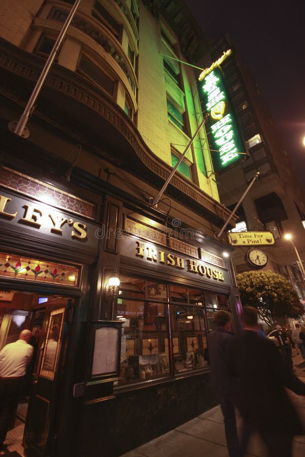 Pub Irish House in San Francisco Editorial Image Image of district