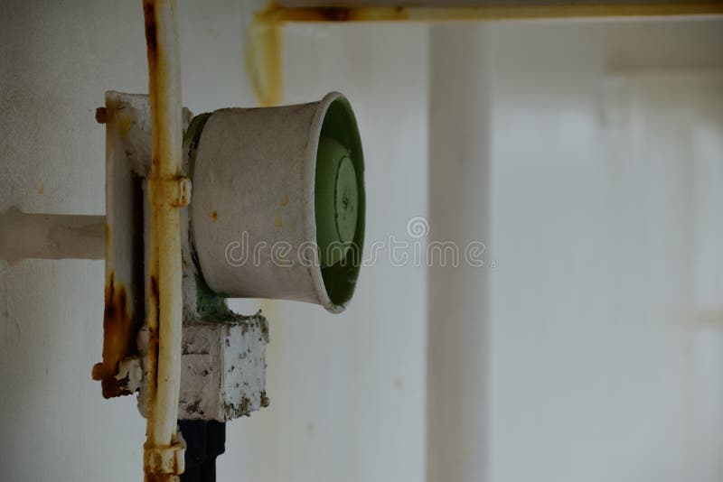 Public Address Speaker on a Cargo Ship Stock Photo Image of messages