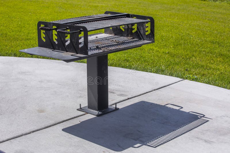 Public bbq area in a park stock photo. Image of eating 119116736