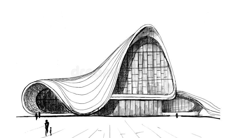 Heydar Aliyev Center Sketch