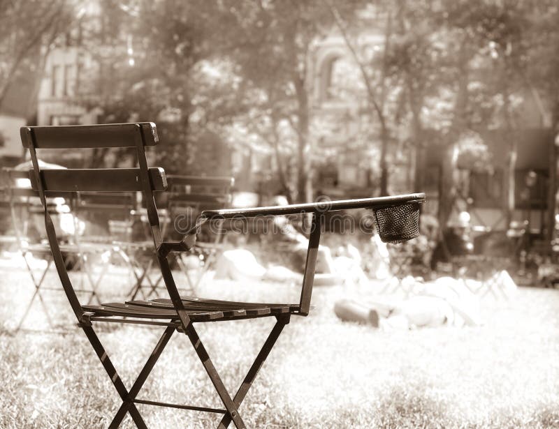 Public Chair in Bryant Park, New York