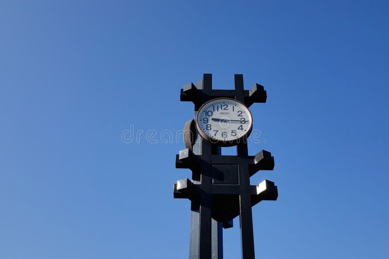 Public Clock in the Street, Tokyo, Japan Editorial Photo Image of